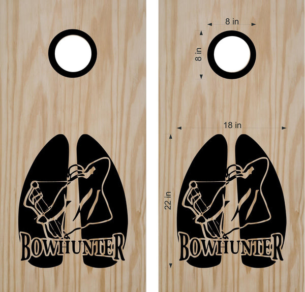 hunting fishing cornhole decal