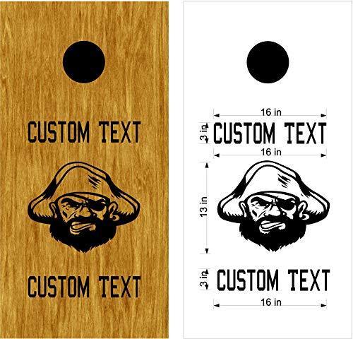 Buccaneers Cornhole Board Decals  Stickers for Both Boards - Team Spirit Decor