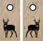 hunting fishing cornhole decal