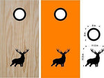 hunting fishing cornhole decal