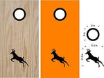 hunting fishing cornhole decal