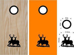 hunting fishing cornhole decal