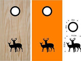 hunting fishing cornhole decal