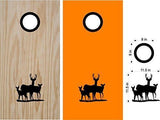 hunting fishing cornhole decal