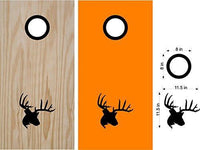 hunting fishing cornhole decal