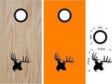 hunting fishing cornhole decal