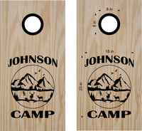 hunting fishing cornhole decal