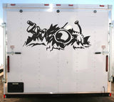 Cam Shaft Gears Decals Racing Trailer Vinyl Decal Toy Hauler Sticker