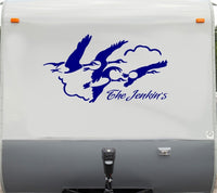 Canadian Geese Vinyl Decal Sticker for RVs and 5th Wheel Campers