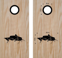 hunting fishing cornhole decal