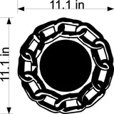 Chain Link Ring Decals for Cornhole - Custom Stickers for Bean Bag Toss Games