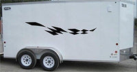 Checkered Flag Racing Trailer Decals Stickers Murals Set Auto Car Truck