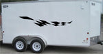 Checkered Racing Stripe Trailer Decal - Vinyl Decal - Car Decal -Trailer Sticker - CF008