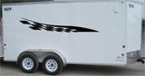 Checkered Racing Stripe Vinyl Decal for Trailers and Cars - CF027