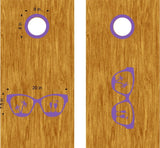 Cocktail-Themed Vinyl Decal Sticker for Beach Wave Cornhole Boards
