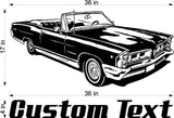 Convertible  Car Wall Decals Stickers Man Cave Boys Room Decor