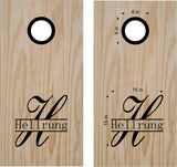 Custom Monogram Decal for Cornhole Boards - Personalized Sticker for Bean Bag Toss Games