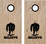 Bigfoot Sasquatch Vinyl Decals for Cornhole Boards - Fun Outdoor Game Stickers