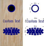 EMT EMS Firefighter Cornhole Board Decals - Fun Game Stickers Set 31