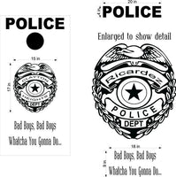 Police Department SWAT Cornhole Board Decals - Cops Sticker Set 28
