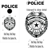 Police Department SWAT Cornhole Board Decals - Cops Sticker Set 28