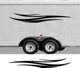 Custom RV Decals and Stripes for Pontoon Boat Trailer  CB44 Replacement Set