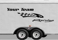 Custom Sign Your Team Name Racing Trailer Decals Stickers Mural