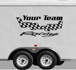 Custom Sign Your Team Name Racing Trailer Decals Stickers Mural