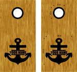 beach lake life cornhole decals