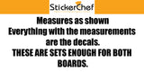 Beach Ocean Lake House Cornhole Board Decals Stickers -