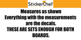 Custom Text Nautical Anchor Cornhole Board Vinyl Decal Sticker