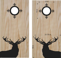 hunting fishing cornhole decal