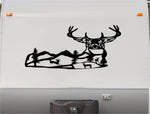 Deer Buck Tree Mountains RV Camper 5th Wheel Motor Home Vinyl Decal Sticker