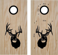 hunting fishing cornhole decal