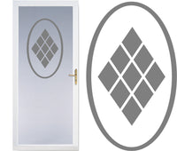 Front Door Privacy Film Etched Glass Vinyl Decals Safety Stickers 20b