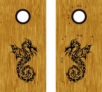 Dragon Vinyl Decal Sticker for Cornhole Boards - DG02 Design