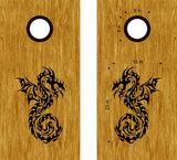 Dragon Vinyl Decal Sticker for Cornhole Boards - DG02 Design