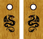 Dragon Design Vinyl Decal Sticker for Cornhole Boards - DG06