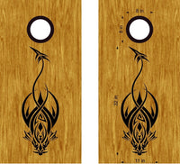 Dragon Cornhole Board Vinyl Decal Sticker - DG07 Custom Design