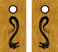 Dragon Cornhole Board Vinyl Decal Sticker  Unique DG11 Design for Custom Game Boards