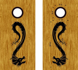 Dragon Cornhole Board Vinyl Decal Sticker  Unique DG11 Design for Custom Game Boards