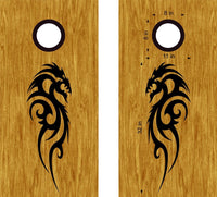 Dragon Vinyl Decal Sticker for Cornhole Board - DG12 Design