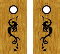 Dragon Vinyl Decal Sticker for Cornhole Boards - DG27 Design