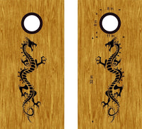 Dragon Vinyl Decal Sticker for Cornhole Boards - DG39 Design