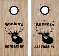 hunting fishing cornhole decal