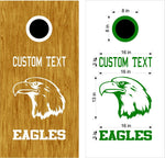 Eagles Football School Mascot Cornhole Board Vinyl Decal Sticker MA01C