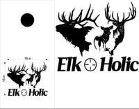 hunting fishing cornhole decal