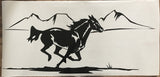 Equestrian Horseback Riding Horse Trailer Vinyl Decals Enclosed Trailer Stickers Graphics Mural 236