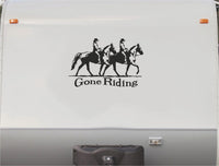 Equestrian Horseback Riding Horse Trailer Vinyl Decals Enclosed Trailer Stickers Graphics Mural 217