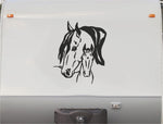 Equestrian Horseback Riding Horse Trailer Vinyl Decals Enclosed Trailer Stickers Graphics Mural 225